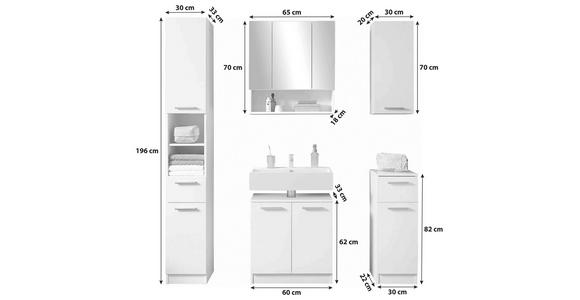 BADEZIMMER  in  - Chromfarben/Schwarz, Basics, Holzwerkstoff/Kunststoff (166/196/33cm) - Xora