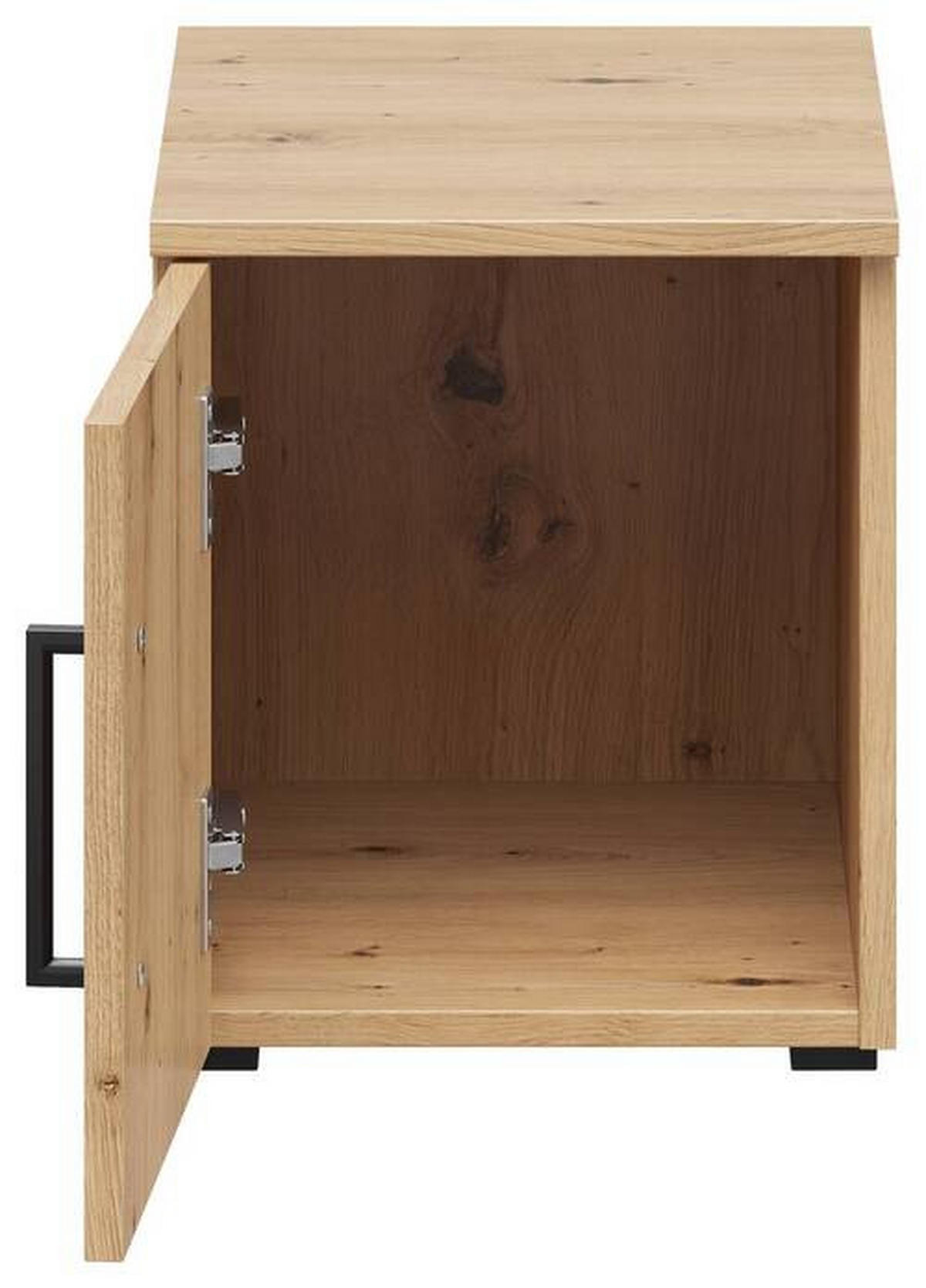 NADSTAVEC NA SKRIŇU, dub artisan, 30/35/40 cm - čierna/dub artisan, Modern, kompozitné drevo/plast (30/35/40cm) - Carryhome