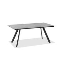 GARTENTISCH Kunststoff Anthrazit, Grau rechteckig  - Anthrazit/Grau, Design, Kunststoff/Metall (220/95/76cm)