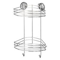 BADRUMSHYLLPLAN  - kromfärg, Basics, metall (23/43/21cm)