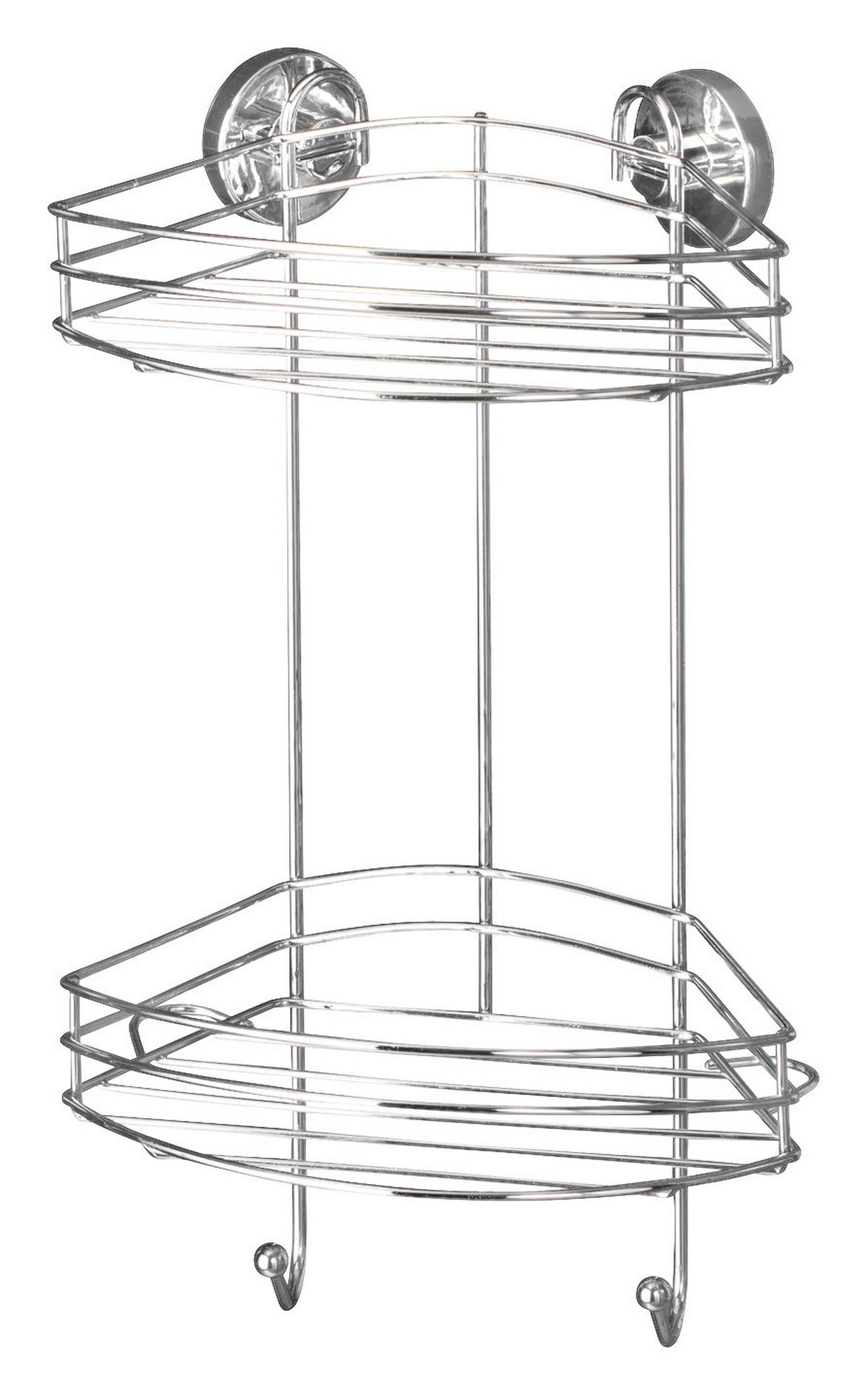 BADRUMSHYLLPLAN  - kromfärg, Basics, metall (23/43/21cm)