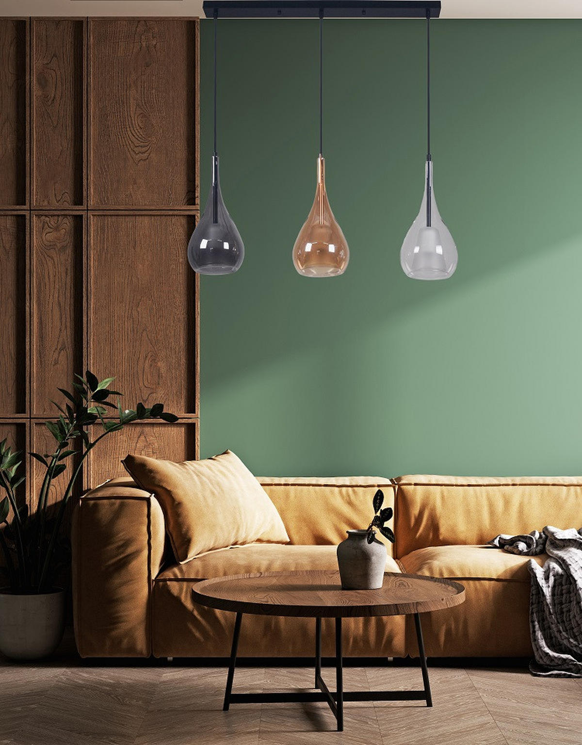 LUSTER       - prozirna/svetlosiva, Trendi, staklo/metal (78/120cm)