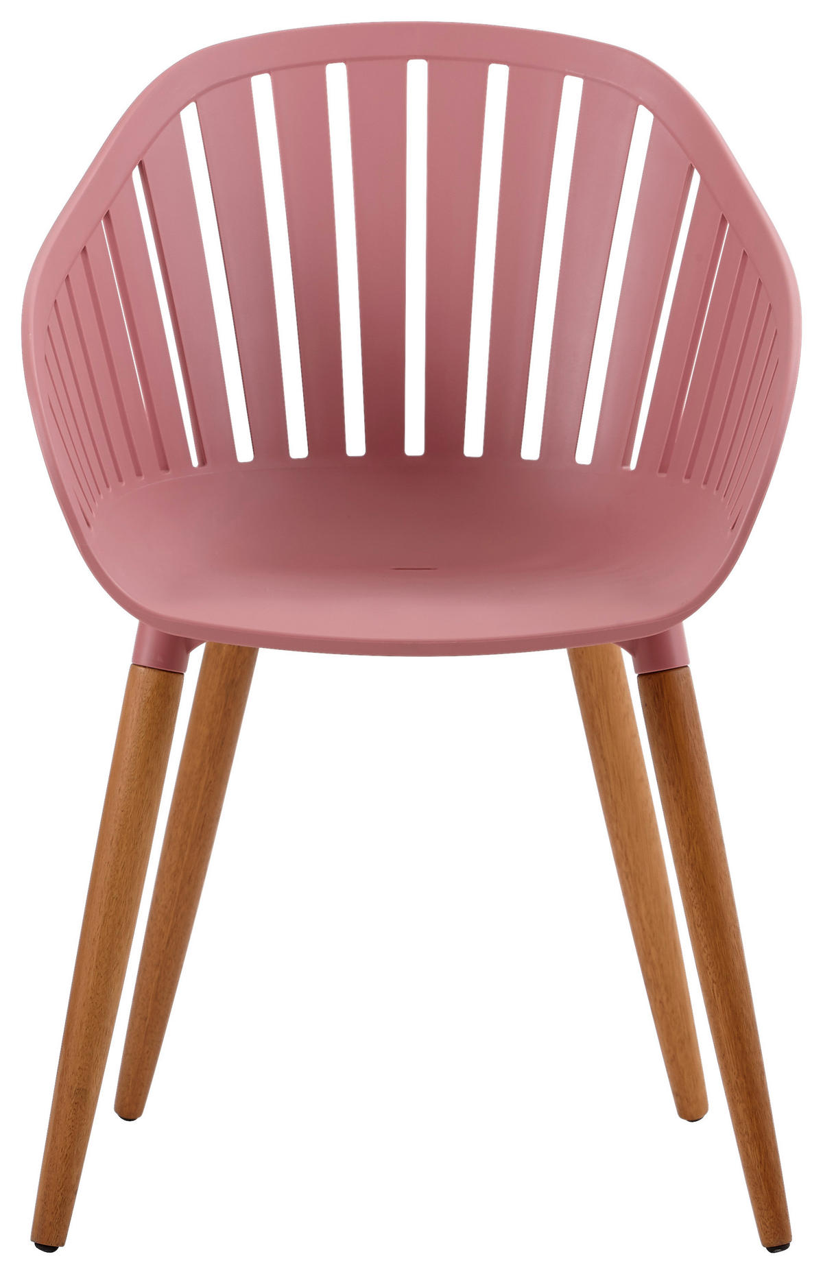 GARTENSESSEL Kunststoff Naturfarben, Rosa  - Naturfarben/Rosa, Natur, Holz/Kunststoff (54/80/55cm) - Ambia Garden