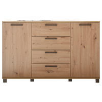 KOMMODE  in 150/95/38 cm  - Eichefarben/Graphitfarben, Design, Holzwerkstoff/Kunststoff (150/95/38cm) - Carryhome