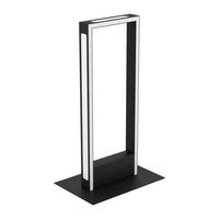 LED-TISCHLEUCHTE Savilanas-Z 16/3,5/42,5 cm  - Schwarz/Weiß, Design, Kunststoff/Metall (16/3,5/42,5cm) - Connect Z