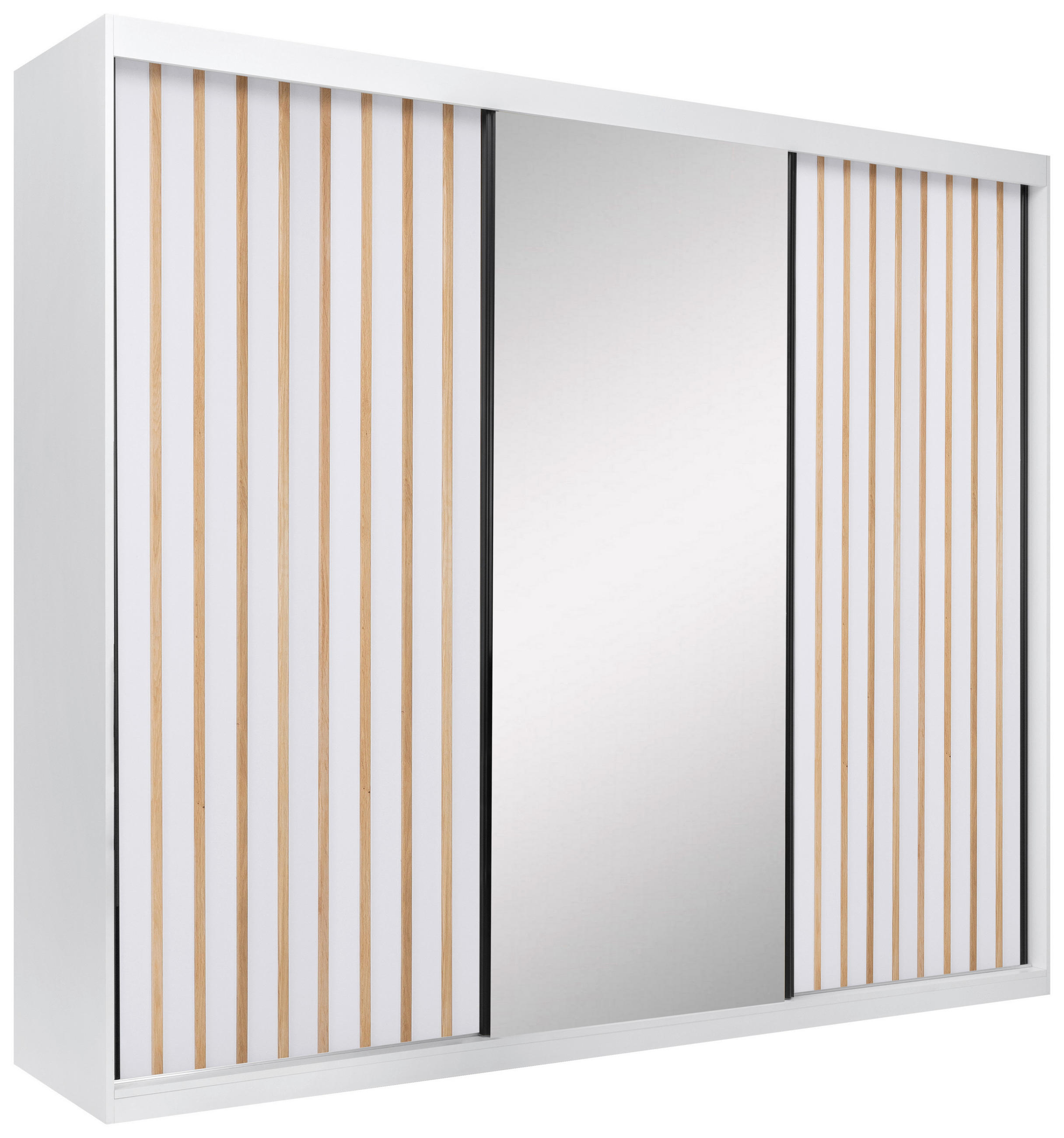 P & B Schiebetürenschrank Freja 3 Weiß 250x215x59.5 cm