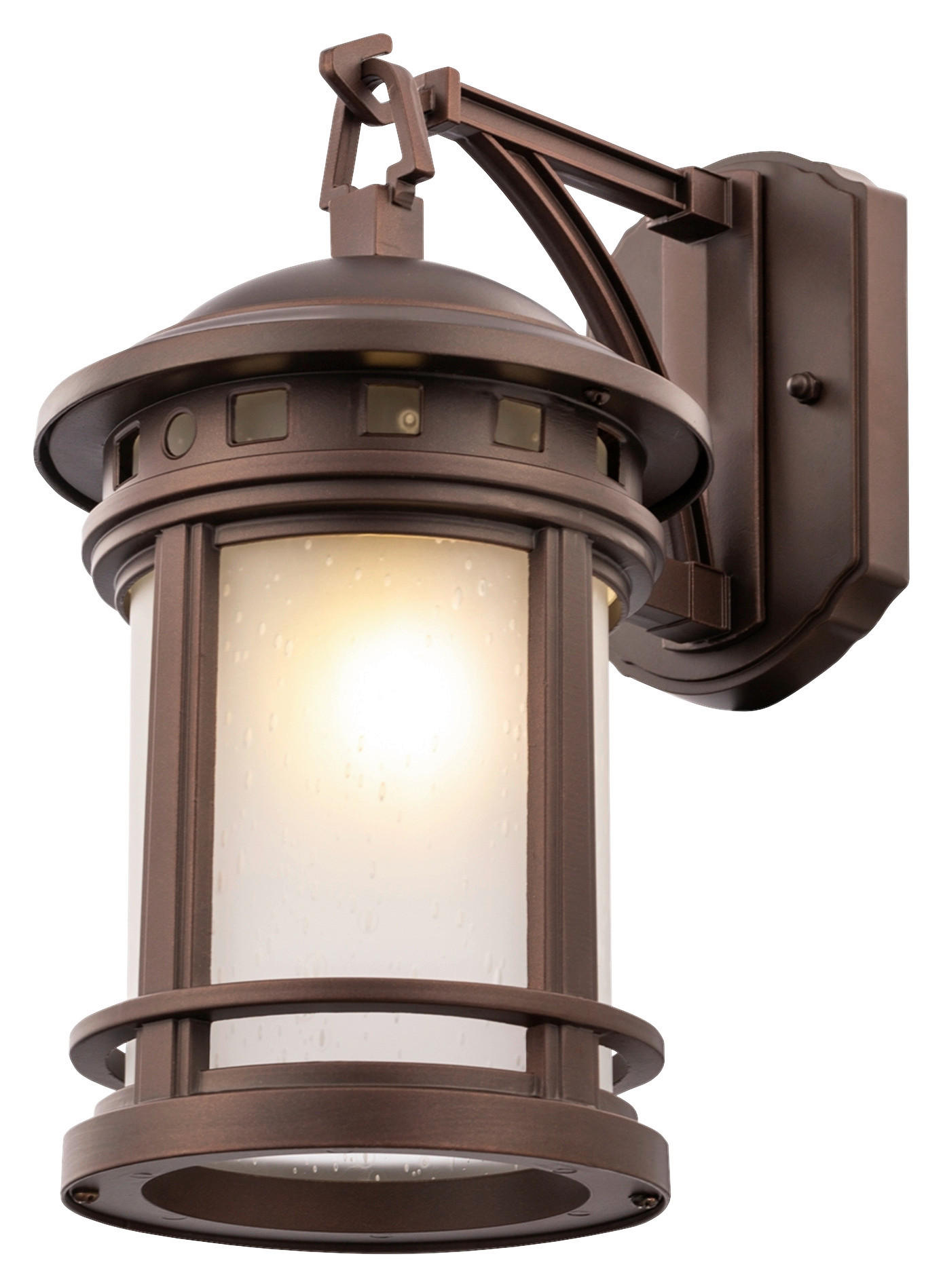 WANDLEUCHTE - Braun, Basics, Glas/Metall (17,7/31,5/24,4cm) - MAYTONI