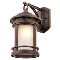 WANDLEUCHTE 17,7/31,5/24,4 cm   - Braun, Basics, Glas/Metall (17,7/31,5/24,4cm) - MAYTONI