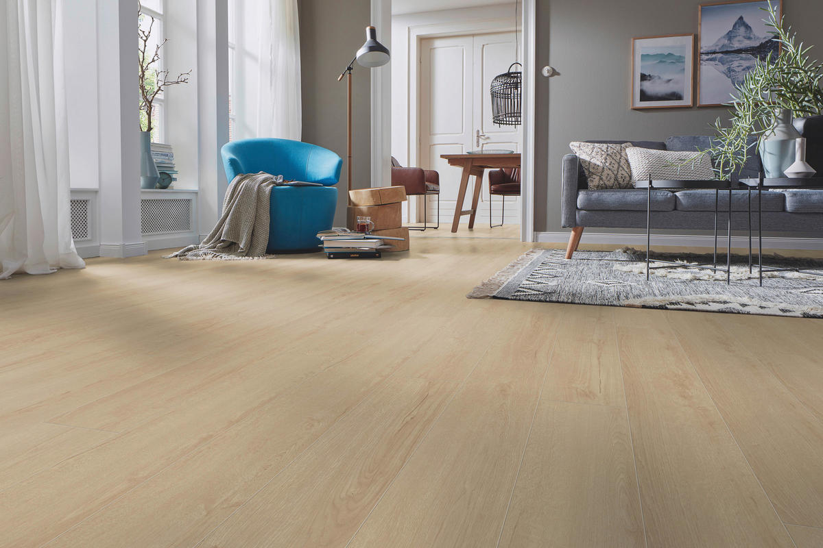 LAMINATBODEN Exquisit  - Eichefarben, KONVENTIONELL, Holz (138.0/19.3/0.8cm)