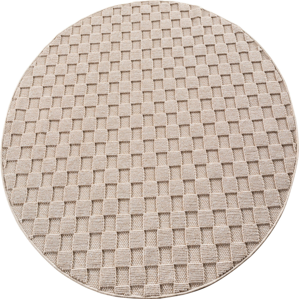 FLACHWEBETEPPICH 80 cm HELIX Beige  - Beige, Basics, Kunststoff/Textil (80cm) - Novel