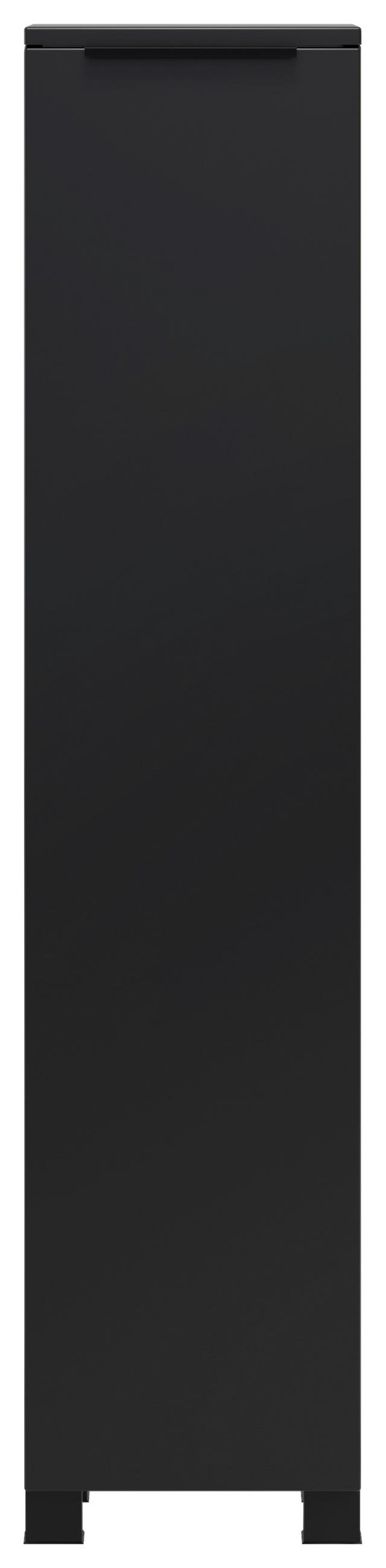 MIDISCHRANK 30/130/35 cm  - Schwarz, Modern, Holzwerkstoff/Kunststoff (30/130/35cm) - Held