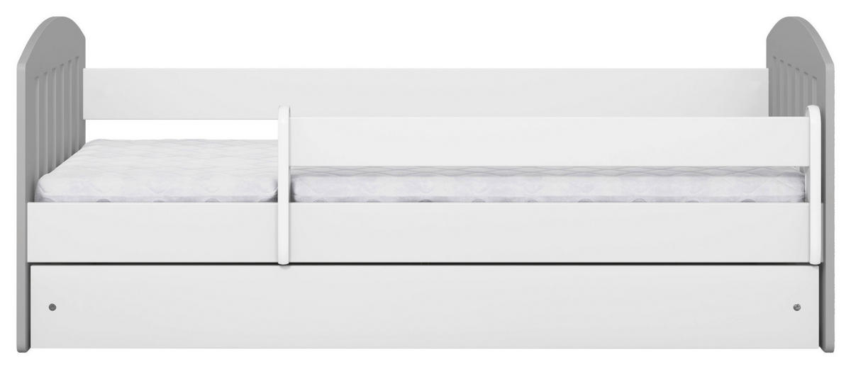 KINDER-/JUNIORBETT - Birkefarben/Weiß, MODERN, Holz/Holzwerkstoff (80/140cm) - MID.YOU