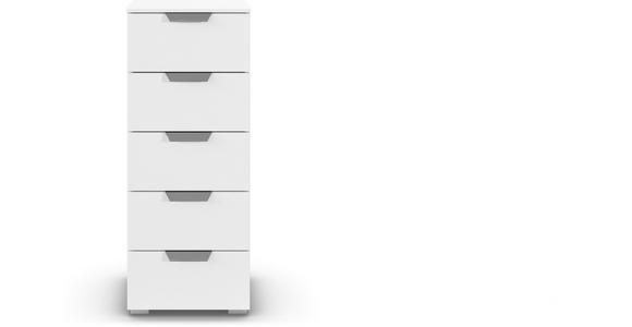 KOMMODE  in 40/100/42 cm  - Chromfarben/Weiß, Design, Holzwerkstoff/Metall (40/100/42cm) - Carryhome