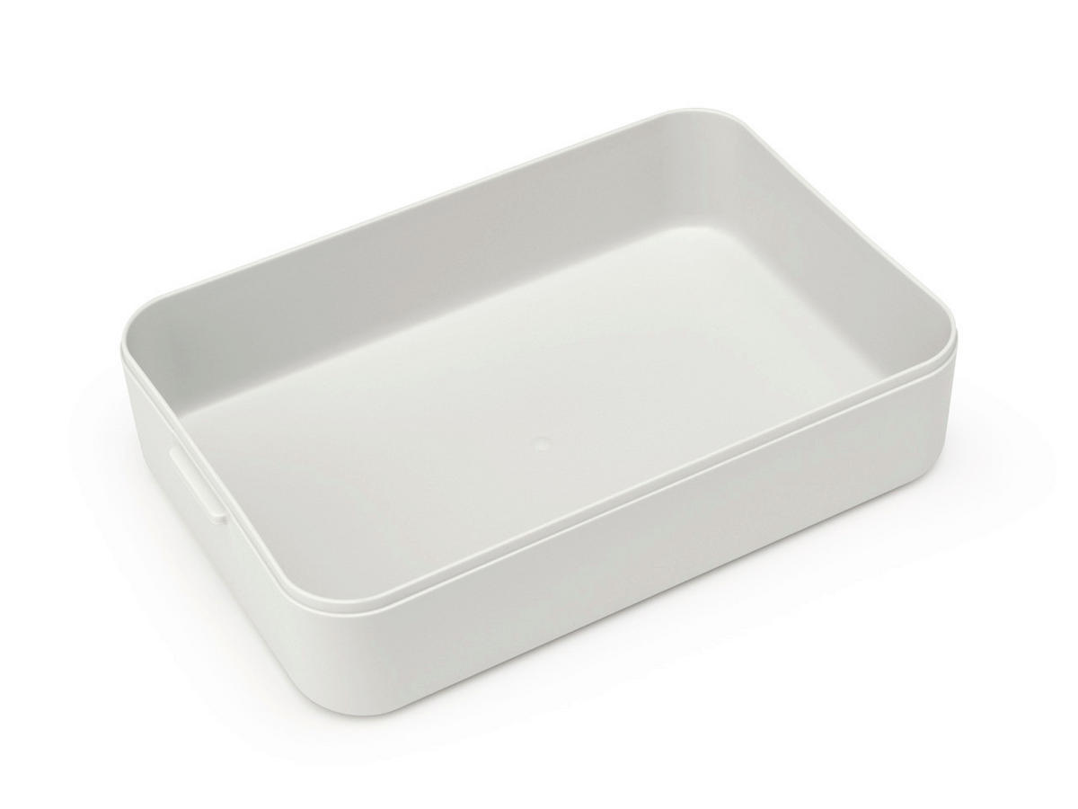 KRABIČKA NA OBĚD  - světle šedá, Basics, plast (25.9/6/16.7cm) - Brabantia