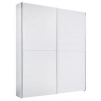 ORMAR - VISEĆA KLIZNA VRATA bela  170/195/57,5 cm  - bela/srebrna, Moderno (170/195/57,5cm) - Ti'me