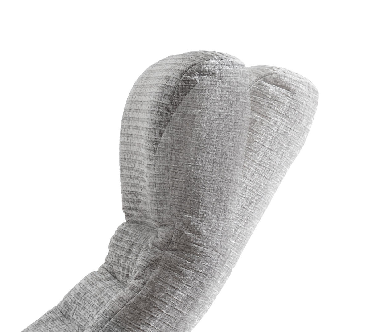 RELAXSESSEL in Textil Grau  - Schwarz/Grau, Modern, Textil/Metall (72/118/85-165cm) - Livetastic