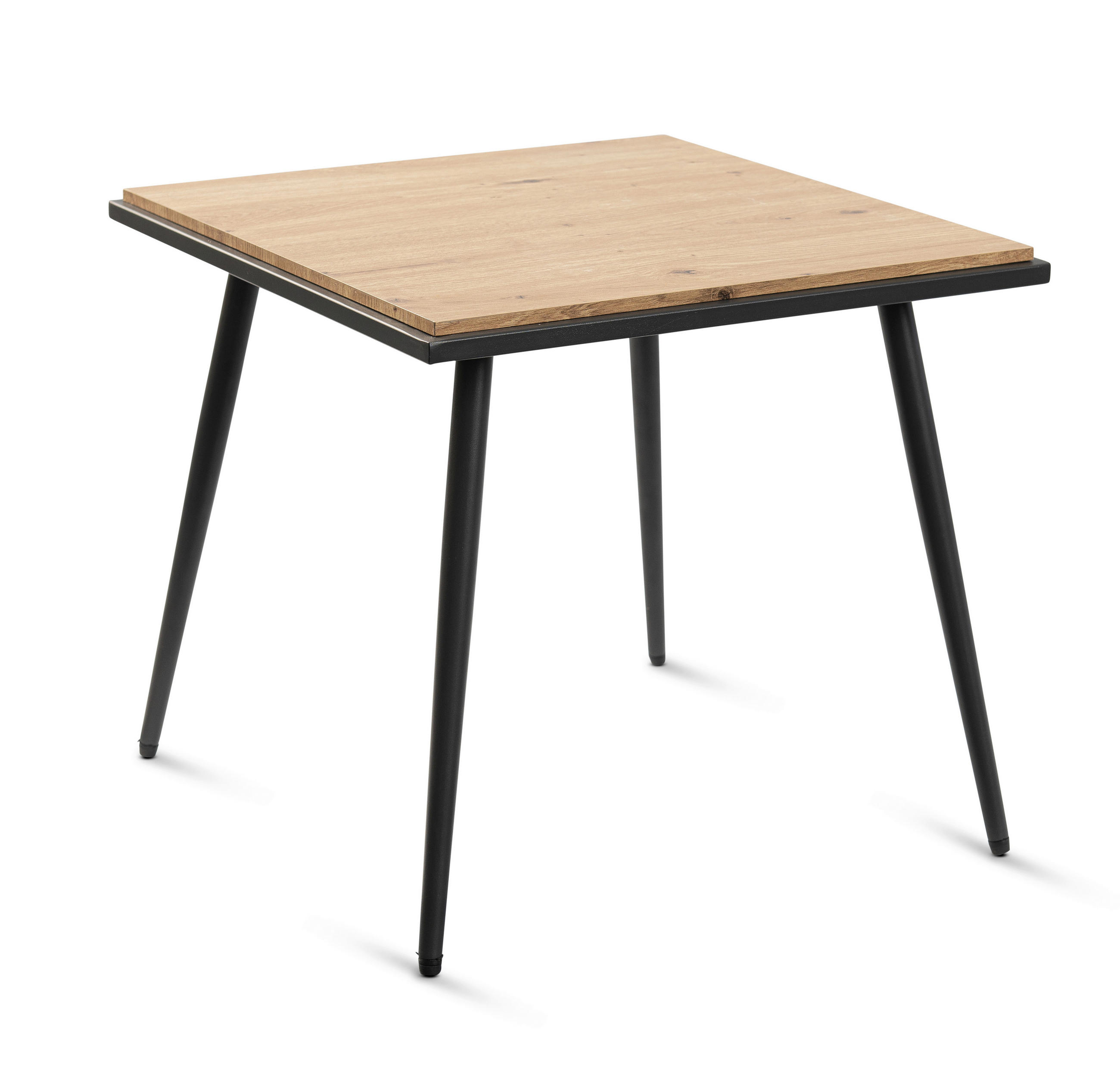 COUCHTISCH 50/50/45 cm quadratisch Eiche Artisan  - Anthrazit/Eiche Artisan, Design, Holzwerkstoff/Metall (50/50/45cm) - Xora