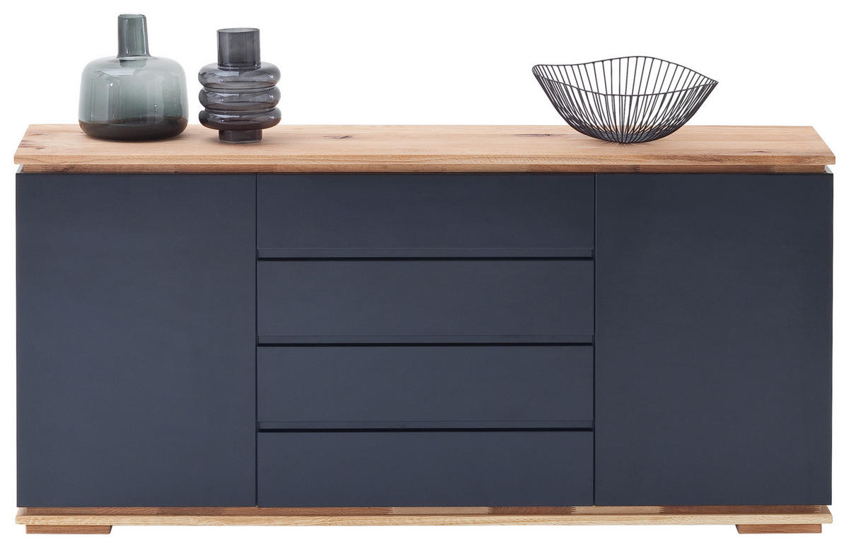 SIDEBOARD Chiaro  in 172/81/40 cm  - Eichefarben/Schwarz, Design, Holz/Holzwerkstoff (172/81/40cm)