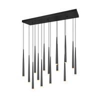 LED-HÄNGLAMPA 100/20/150 cm  - svart, Design, metall (100/20/150cm) - Trio Leuchten