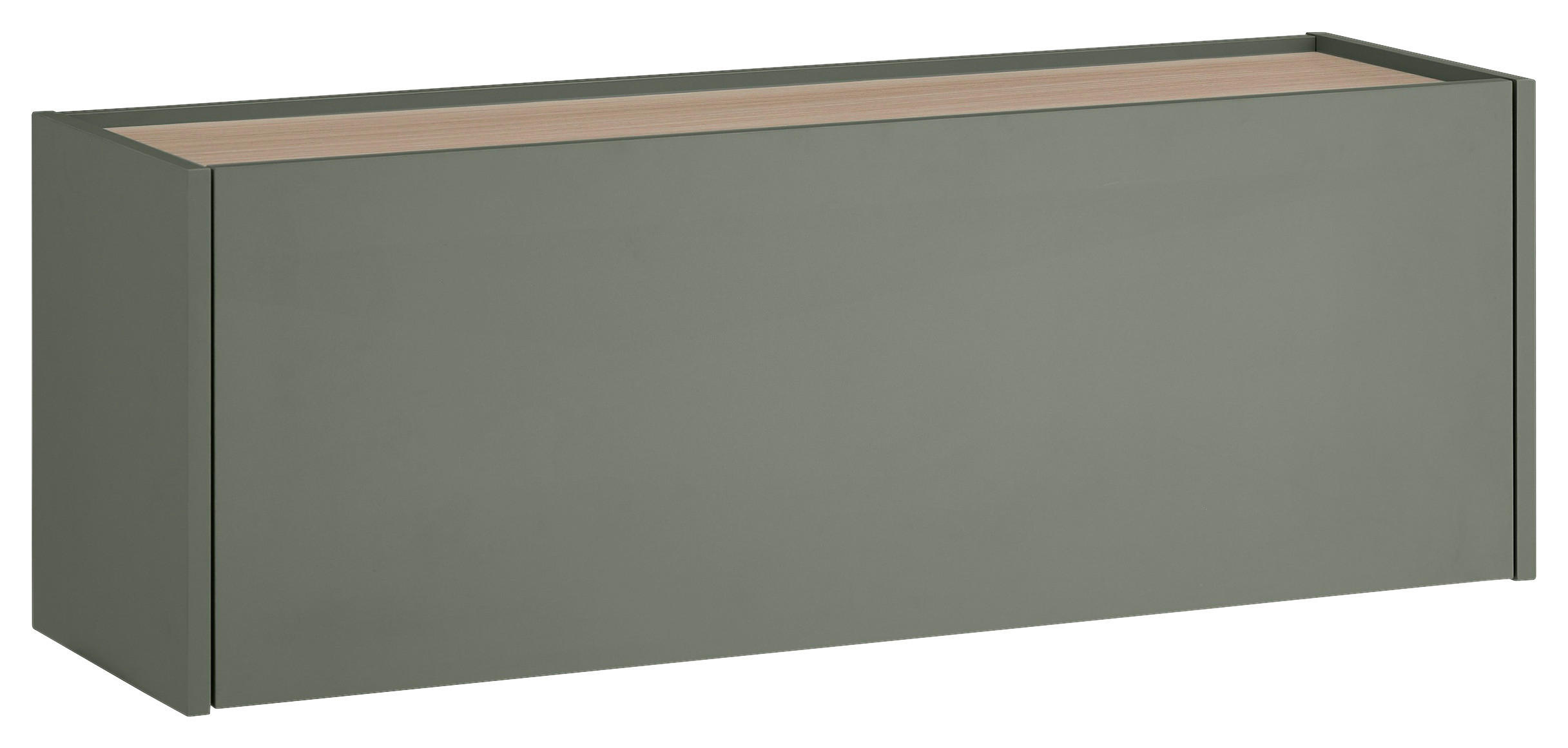HÄNGESCHUHSCHRANK Eichefarben, Salbeigrün  - Eichefarben/Salbeigrün, Design, Holzwerkstoff (100/35/30cm) - Modante