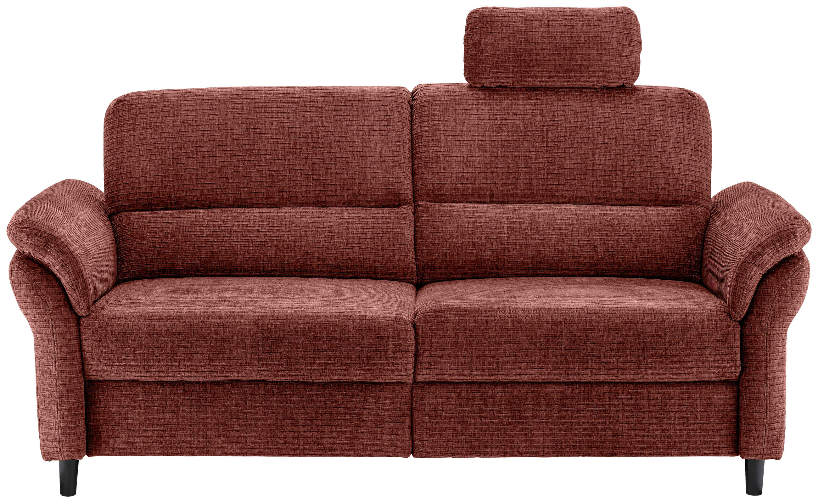 3-SITZER-SOFA Mikrofaser Koralle  - Koralle/Schwarz, MODERN, Holz/Textil (192/90/89cm) - Livetastic