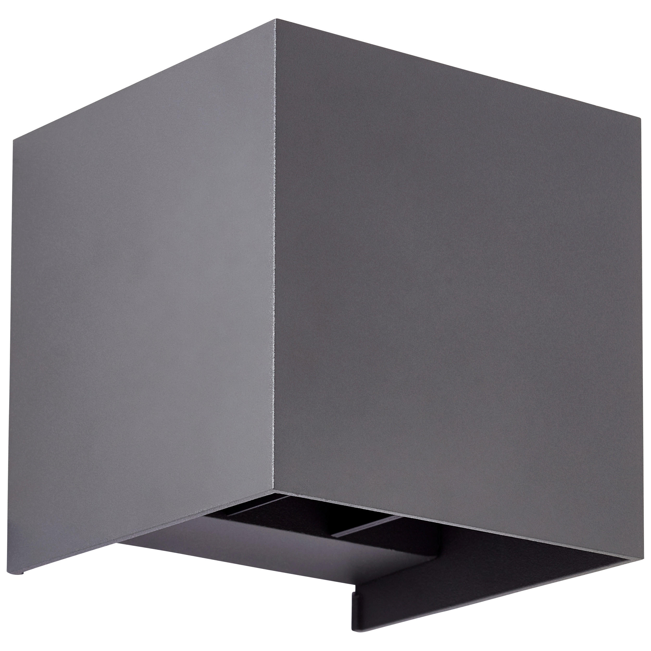 WANDLEUCHTE - Dunkelgrau, Basics, Glas/Metall (10/10/10cm) - Brilliant
