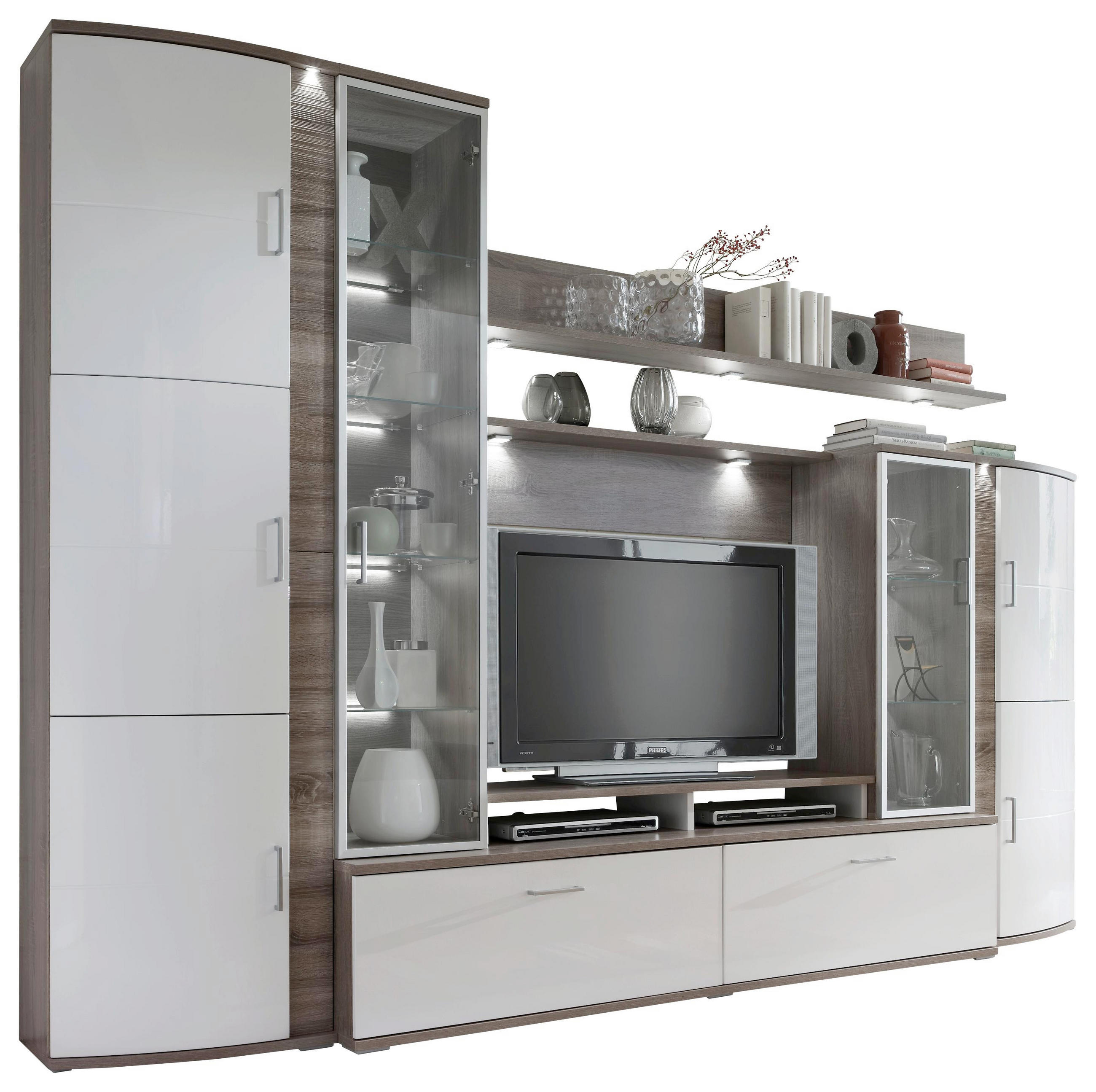 Wohnwand Grau Weiss Eichefarben Online Kaufen Xxxlutz