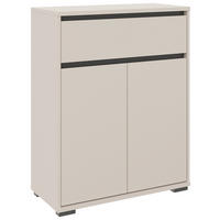 SCHUHSCHRANK Anthrazit, Kaschmir  - Kaschmir/Anthrazit, MODERN, Holzwerkstoff/Kunststoff (80/108,8/38cm) - Xora