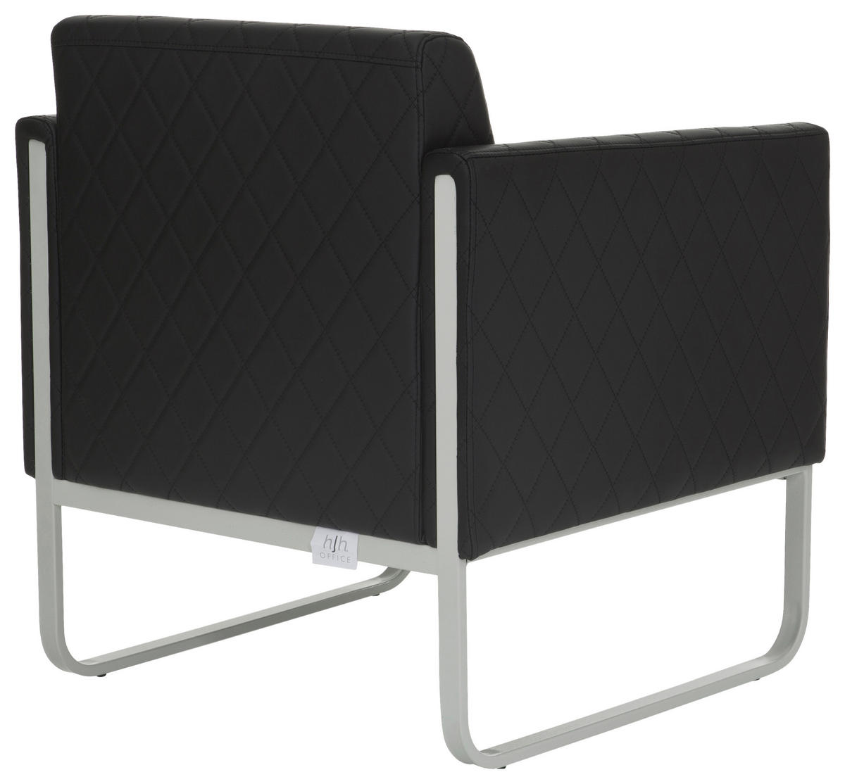 SESSEL Lederlook Schwarz, Hellgrau    - Hellgrau/Schwarz, MODERN, Textil/Metall (67/78/71cm) - MID.YOU
