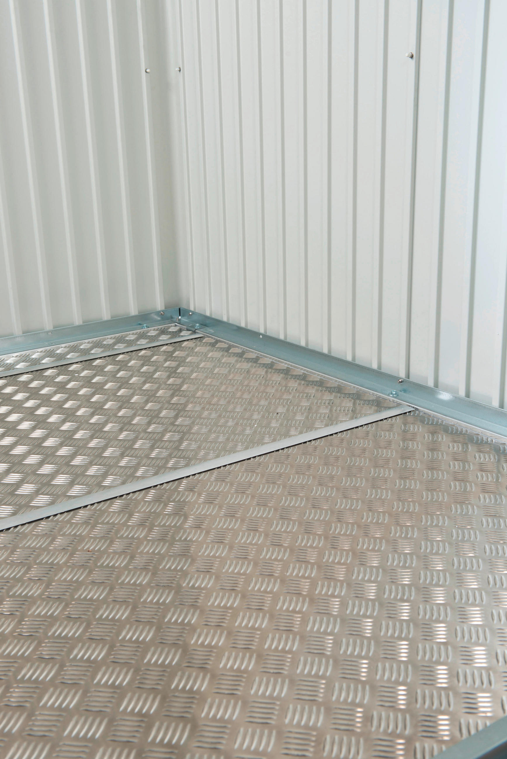 BODENPLATTE 157,5/0,2/157,5 cm  - Alufarben, Design, Metall (157,5/0,2/157,5cm) - Biohort