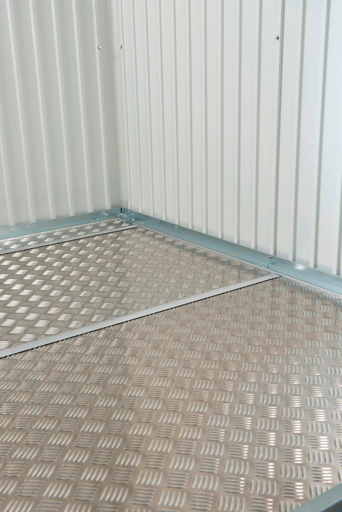 BODENPLATTE 157,5/0,2/157,5 cm  - Alufarben, Design, Metall (157,5/0,2/157,5cm) - Biohort