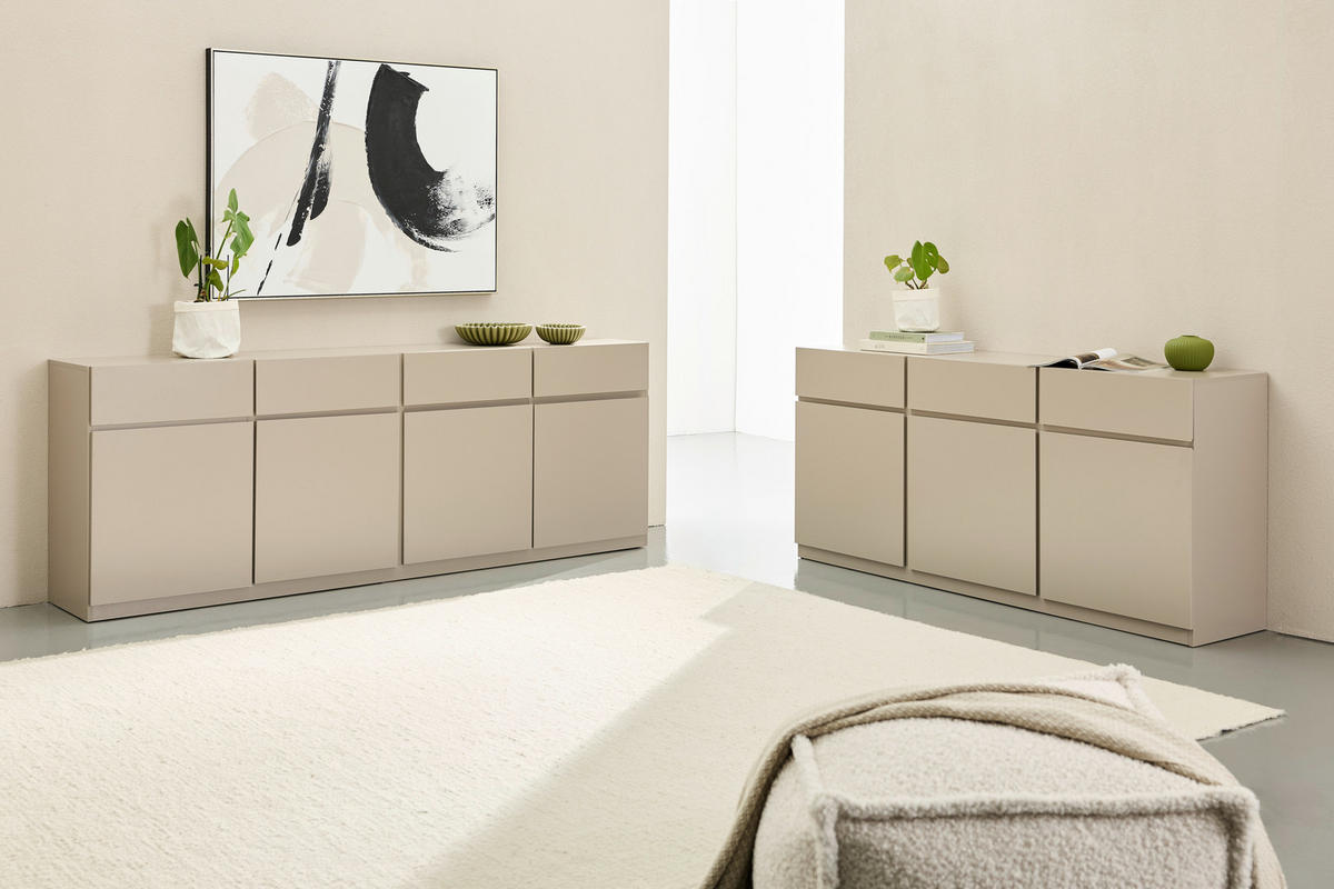 SIDEBOARD Bern 179,9/82,4/40 cm 3 Schublade(n)  - Beige, Design, Holzwerkstoff (179,9/82,4/40cm) - MID.YOU