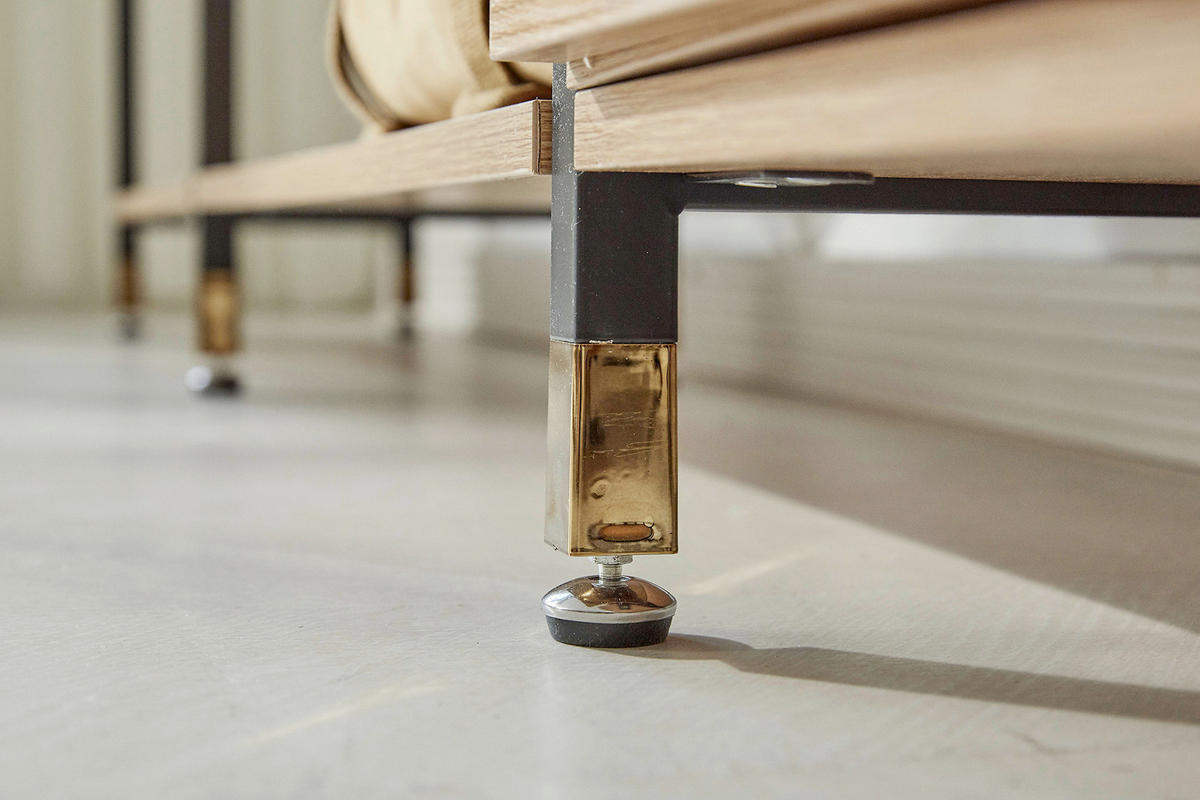 REGAL Naturfarben, Schwarz  - Schwarz/Naturfarben, Design, Holzwerkstoff/Metall (87,50/210/30cm) - Livetastic