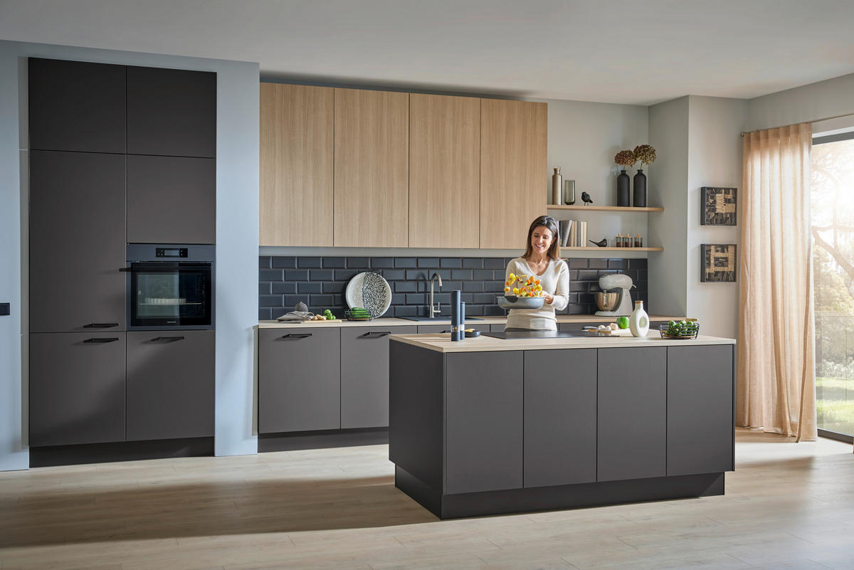 UGRADNA RERNA - crna, Osnovno, staklo/metal (59,4/59,4/56,9cm) - Dieter Knoll