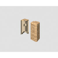 AUßENECKE - Eichefarben/Braun, KONVENTIONELL, Kunststoff (1.6/0.7/5.9cm) - Egger Holzwerkstoffe
