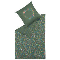 OBOUSTRANNÉ POVLEČENÍ, satén, zelená, vícebarevná, 155/200 cm - zelená/vícebarevná, Basics, textil (155/200cm) - Esprit