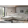 ECKSOFA in Samt Beige  - Beige/Silberfarben, Design, Textil/Metall (205/278cm) - MID.YOU