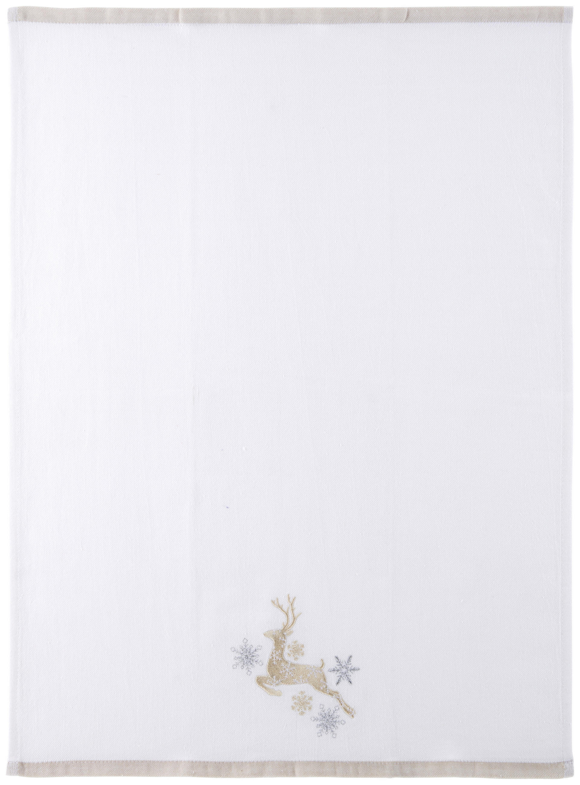 SADA UTĚREK 2dílné - bílá/béžová, Design, textil (50/70cm) - X-Mas