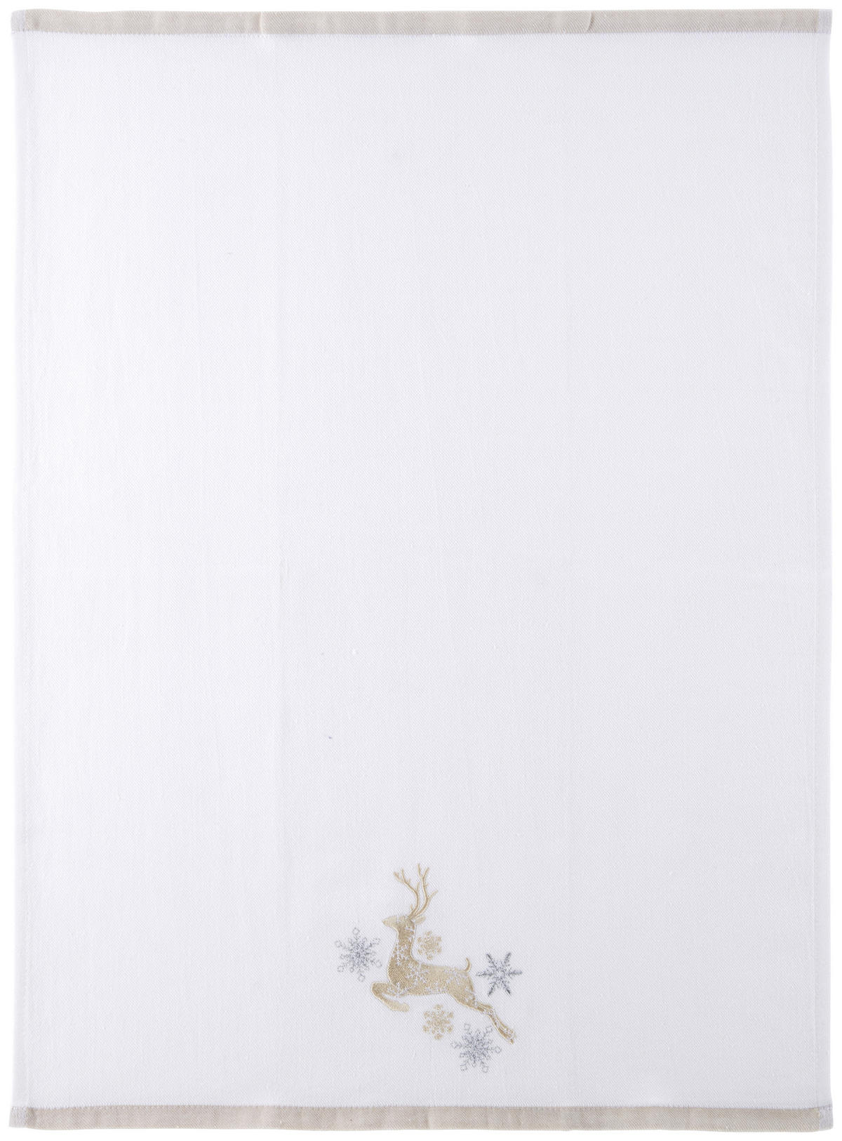 SADA UTĚREK 2dílné - bílá/béžová, Design, textil (50/70cm) - X-Mas