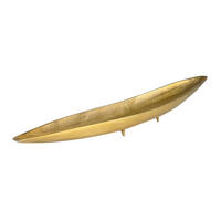 Bol Decorativ - auriu, Design, metal (80/13/7cm) - Livetastic