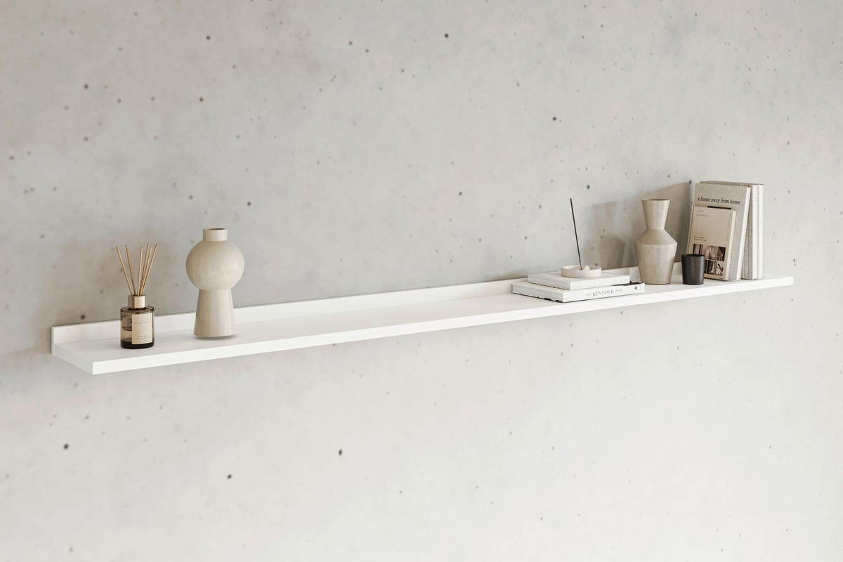WANDBOARD200/5,5/23 cm Weiss  - Weiss, Design, Holzwerkstoff (200/5,5/23cm) - MID.YOU