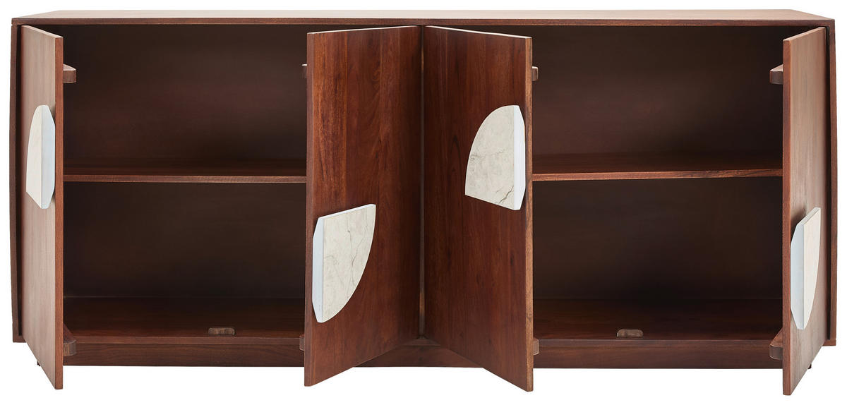 SIDEBOARD  in 180/76/40 cm  - Walnussfarben, LIFESTYLE, Holz (180/76/40cm) - Livetastic