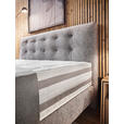 BOXSPRINGBETT 180/200 cm  in Grau  - Schwarz/Grau, KONVENTIONELL, Kunststoff/Textil (180/200cm) - Dieter Knoll