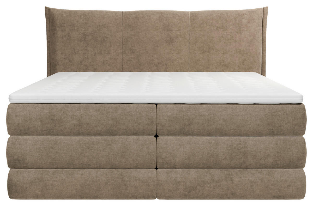 BOXSPRINGBETT 140/200 cm  Braun  - Schwarz/Braun, Modern, Holz/Holzwerkstoff (140/200cm) - MID.YOU