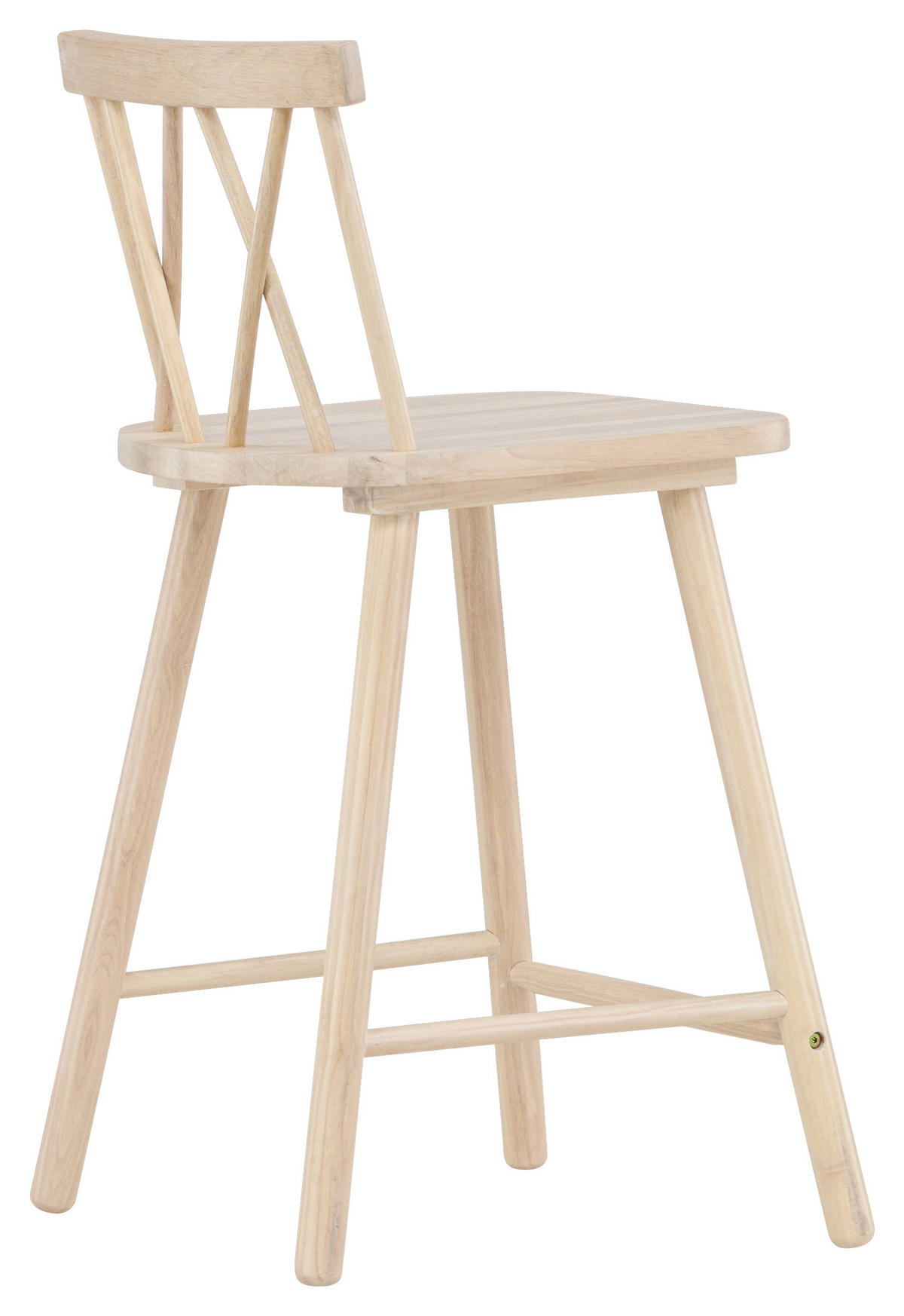 BARHOCKER-SET Weiß Kautschukholz abwischbar  - Weiß, Design, Holz (43/90/44cm) - Livetastic