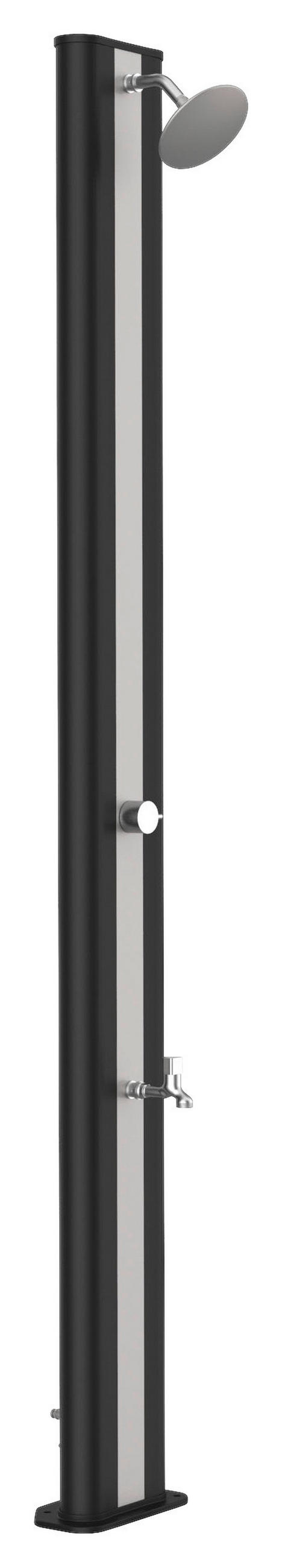 SOLARDUSCHE SSP40  - Schwarz, KONVENTIONELL, Kunststoff/Metall (34/26,4/222cm) - Gre