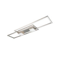LED-DECKENLEUCHTE 100/8/28 cm   - Nickelfarben, Basics, Metall (100/8/28cm)