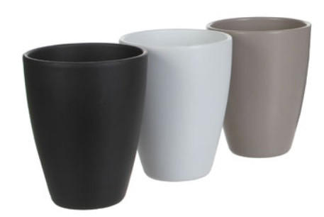 KRUKA 13,5/17 cm  - vit/grå, Basics, keramik (13,5/17cm) - Best Price
