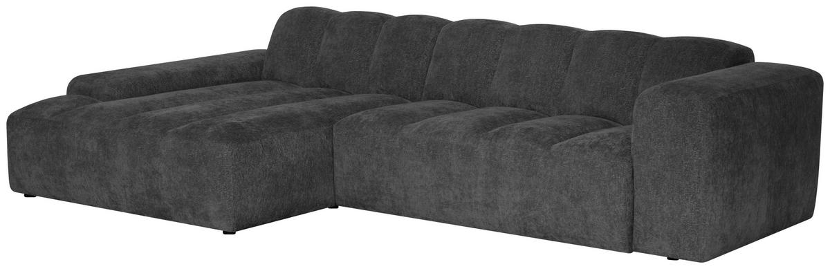 SOFFA i trä, metall, textil antracit  - svart/antracit, Modern, metall/trä (307/75/198cm) - Niels Andersson