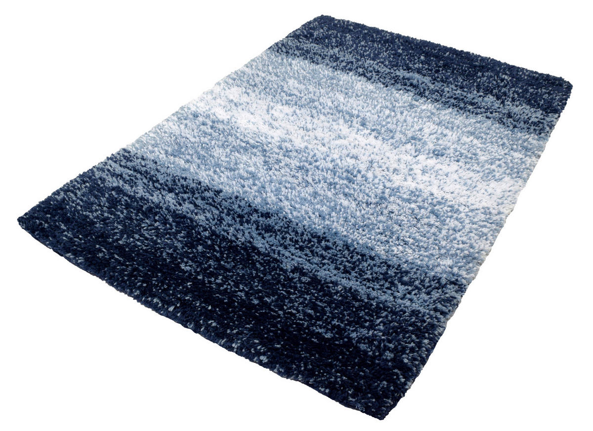 BADTEPPICH Blau 60 /90 cm  - Blau, Konventionell, Kunststoff/Textil (60 /90cm) - Kleine Wolke